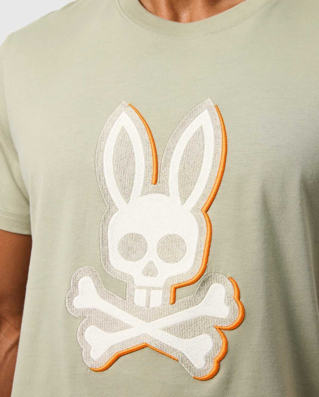 T Shirt Graphique Psycho Bunny Kayden Graphic Tee Seagrass Homme | WOC-62638723